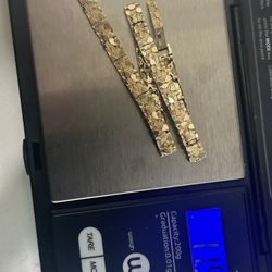 14k Nugget Bracelet- Italian Gold, Vintage(from 80s)