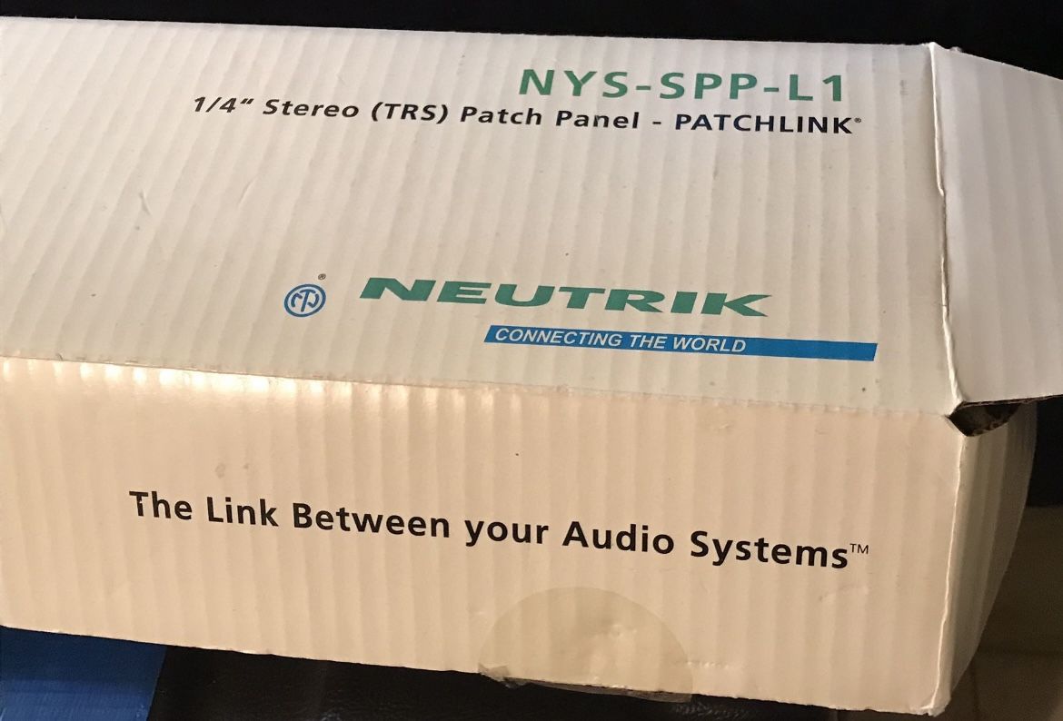 Neutrink 1/4” Stereo Patch panel