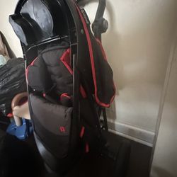 Unique Baby Stroller (Black and Red)