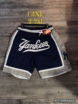 Men's New York Yankees Short Pants Stitched With Pocket