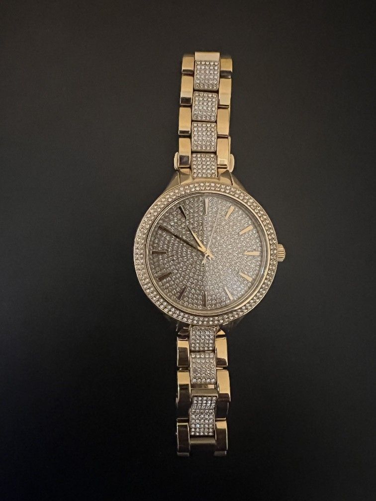 NEW Michael Kors Gold Diamond Watch