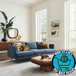 Kinwell 84" Albert Linen Blend Sofa *DEAL of the Day*