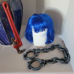 Props, Wig ,wrench, Chains