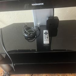 Tv Stand With Apple Tv And All The Cords With Tv 