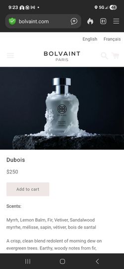 BOLVAINT DUBOIS perfume
