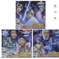Cardinal Star Wars Original Trilogy 3 in 1 Panoramic Puzzle Set 211 Total Pieces brand new sealed