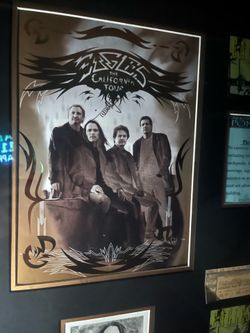 Great deal Framed music 🎶 lovers The Eagles 🦅 memorabilia signed program tshirt ticket stubs back stage passes and more fyi my cousin is in the band