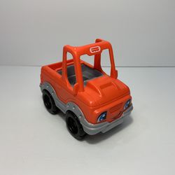 Fisher Price Little People Help a Friend Pickup Truck Orange Vehicle Mattel Toy