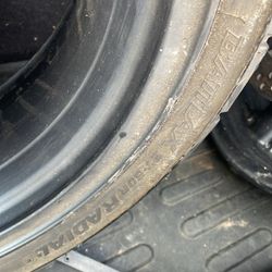 Kawasaki 1995 Generation Zx7 And 6 Front Wheel And Tire Back Rim After Market Rotors Gas Tank And Radiator 