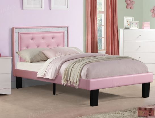 PINK PLATFORM BED