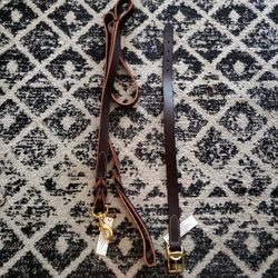 Leather Leash And Collar