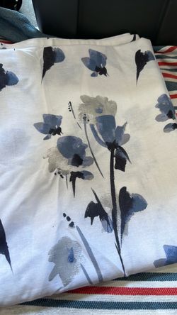 curtain White Floral Print curtain