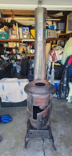 Sun Oak Vintage Pot Belly Stove