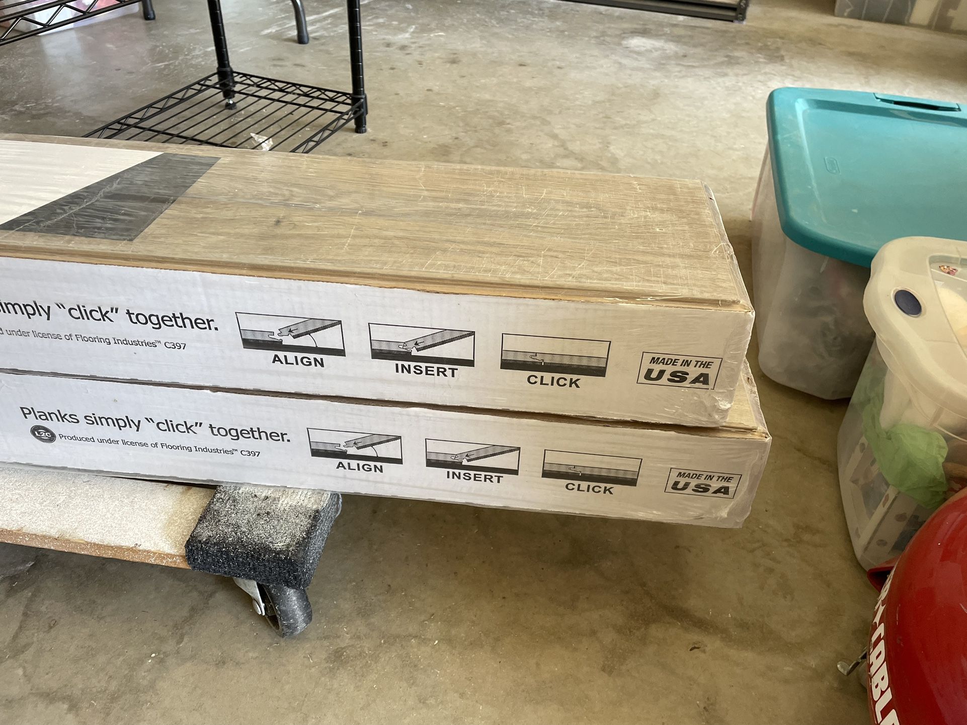 2 Unopened boxes Premium Laminate Flooring