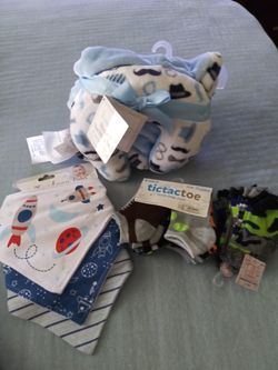 Baby boy bundle NEW items with tags. Great for baby shower gifts!