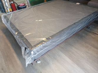 Queen box spring Onix 9" foundation and metal base platform set