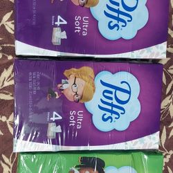 20$ Puffs Facial Tissue Two 3pack And One 4pack