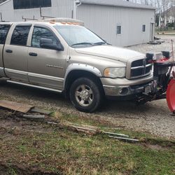 2003 Dodge Cummins 4x4. With Plow