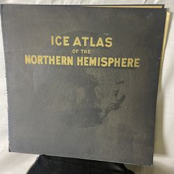 Vintage ICE ATLAS NORTHERN HEMISPHERE 1956 Folio CLIMATE CHANGE Primary Source