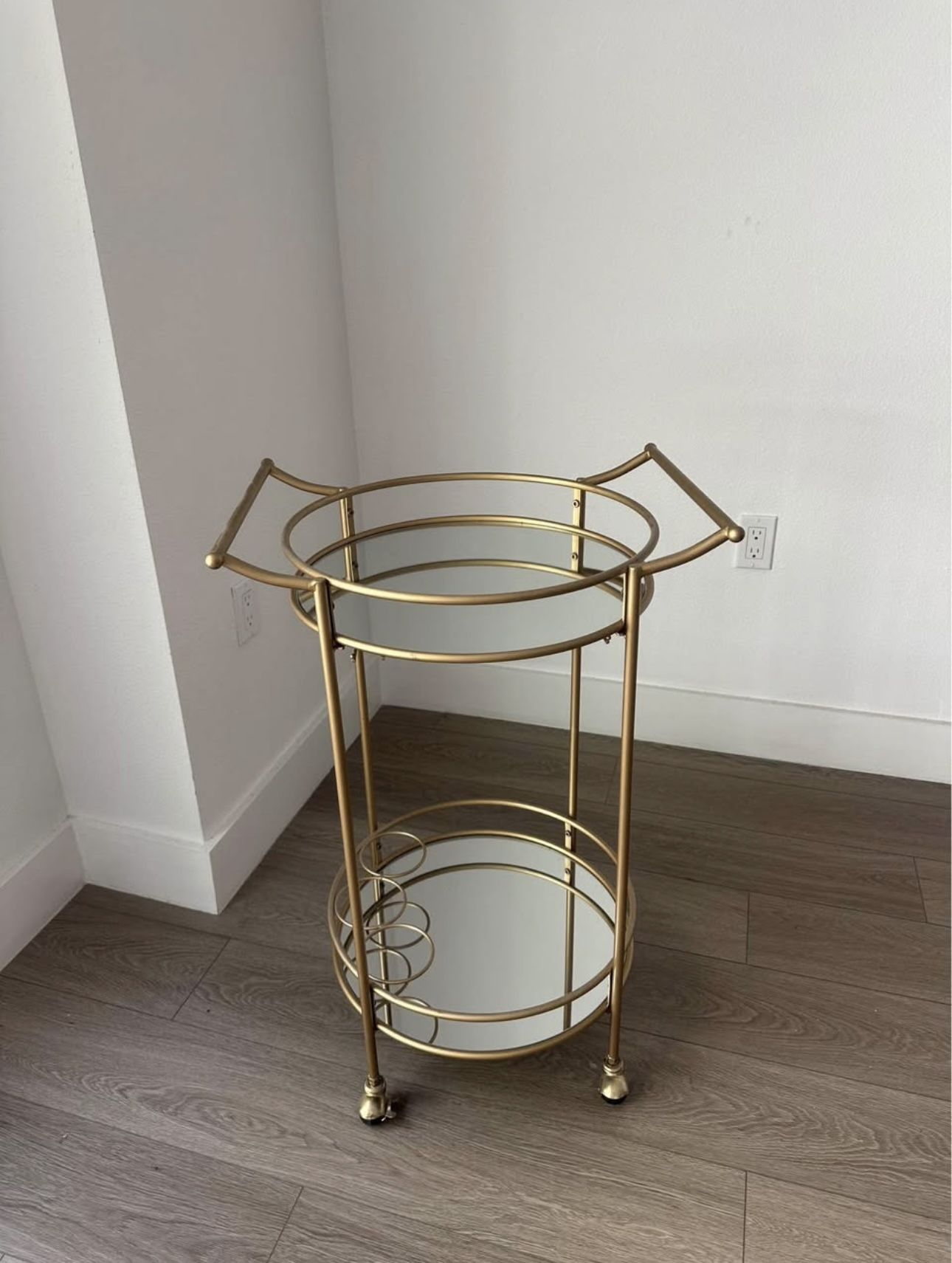 Gold Mirror Bar Cart