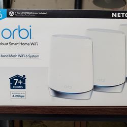 Netgear Orbi RBR750  Tri-band Mesh Wifi 6 Ax4200 