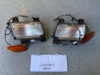 2018-2024 JEEP WRANGLER JLU OEM RIGHT & LEFT TURN SIGNAL LAMP HALOGEN WITH SIDE MARKERS & ALL WIRING