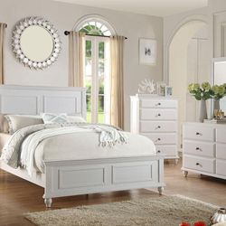 Brand New White 6pc Queen Size Bedroom Set