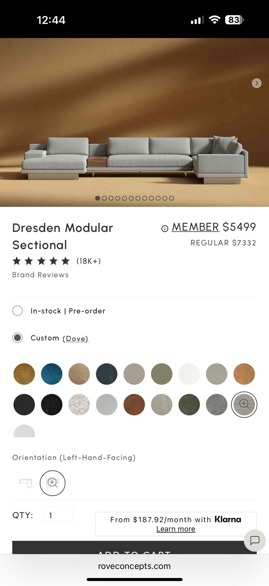 Compelling in its simple yet cutting edge style, the Dresden modular collection is a bold take on contemporary design. The sleek, low profile frame is