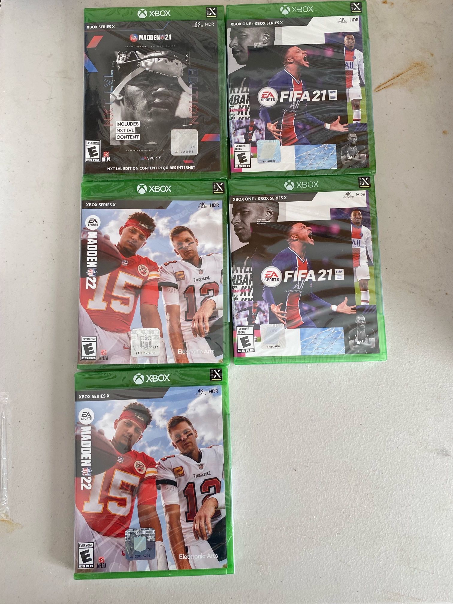 Xbox Madden/fifa Games BRAND NEW