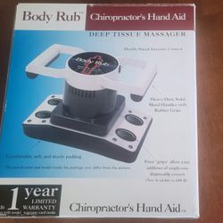 BODY RUB Massager Original Therapeutic Variable Speed Deep Tissue 