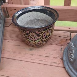 two ceramic Flower pots