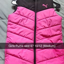 Girls Puma Vest Size 10/12