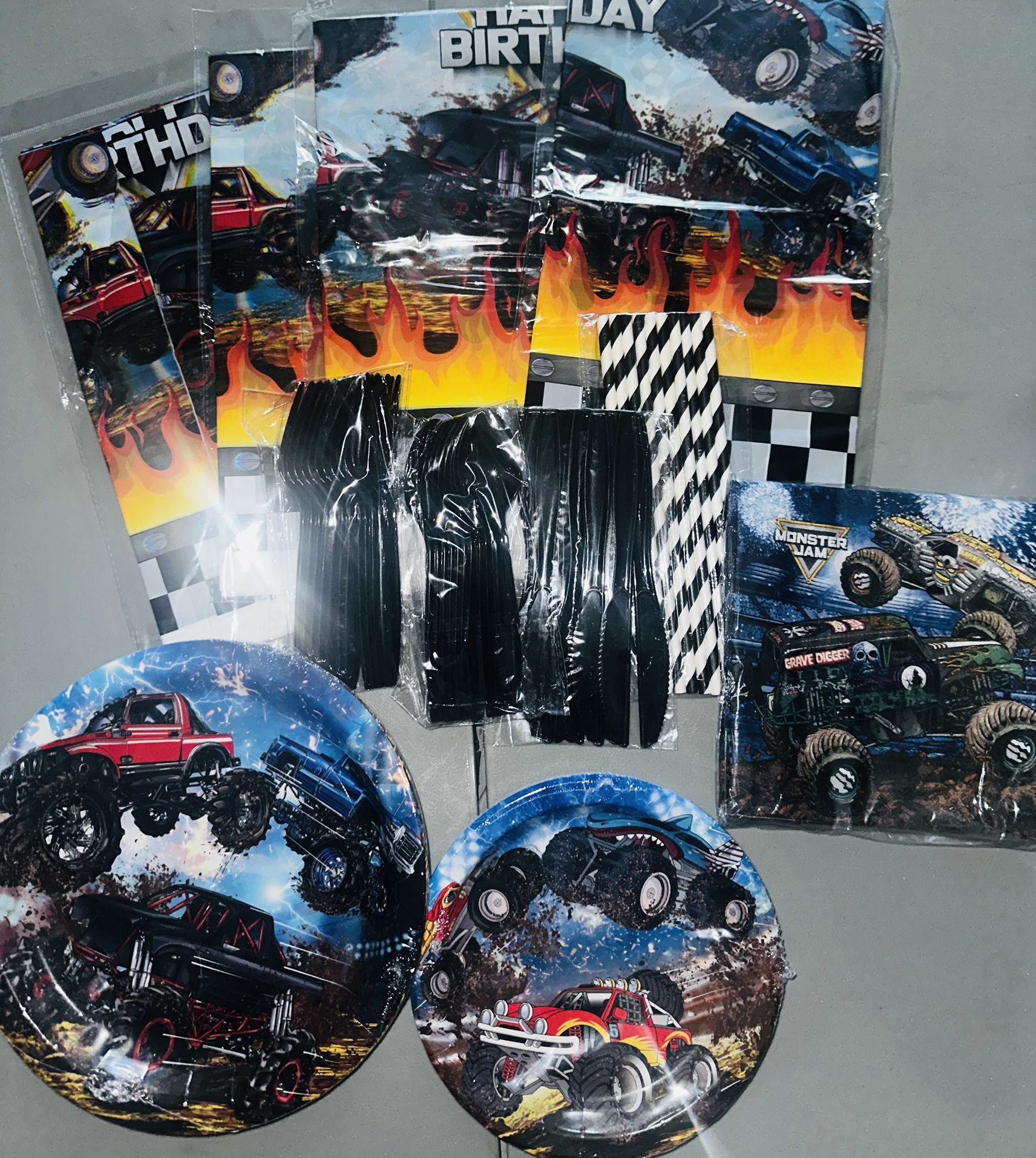 Monster jam Monster Truck Happy Birthday