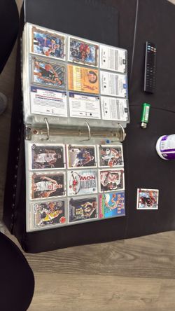  NFL N Basketball Card Lot Binder