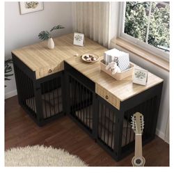 Dog Inside Crates 