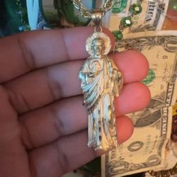 San Judas 14k Pendent