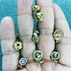 Yellow 14kt Earrings