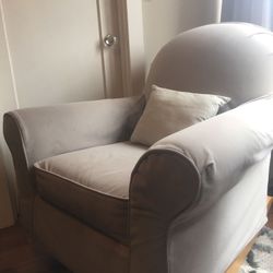 Pottery Barn slipcovered Rocking Chair 