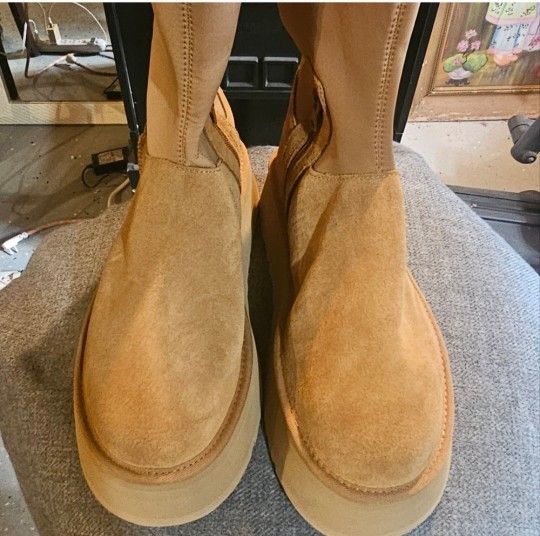 Ugg Platform Tan Boots