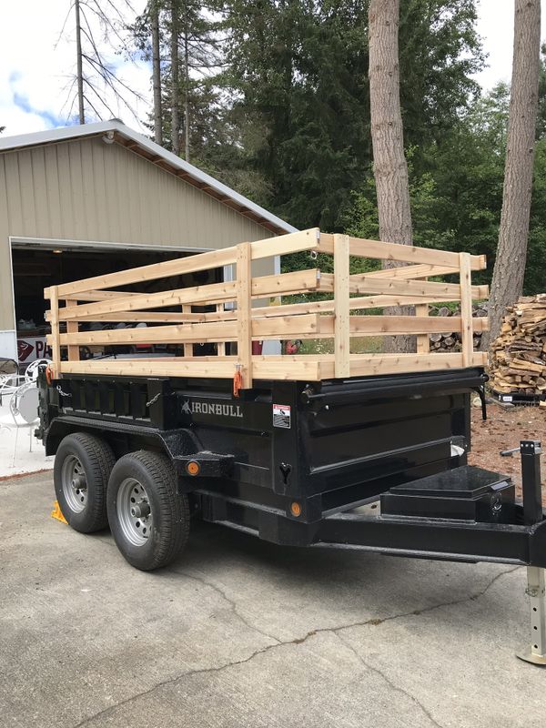 Iron bull 10,000 lb dump trailer 2017 like new 10ft for Sale in