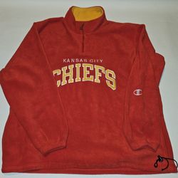 Vintage Kansas City Chiefs Fleece Sweeter Size XXL Mens