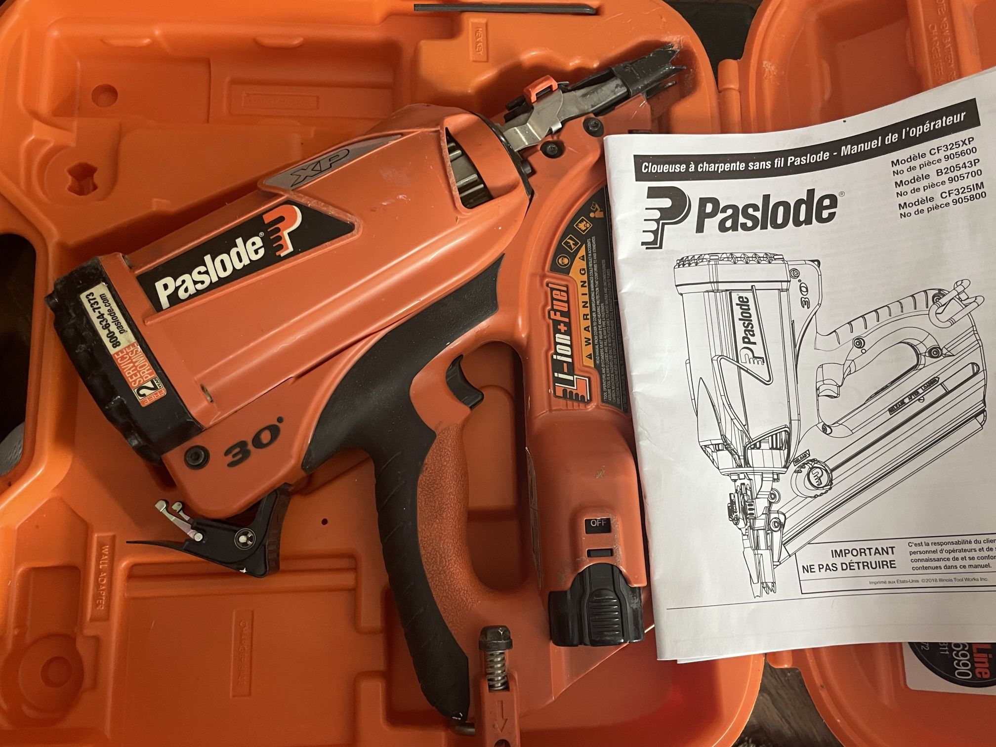 Paslode CF325XP Cordless Framing Nailer XP