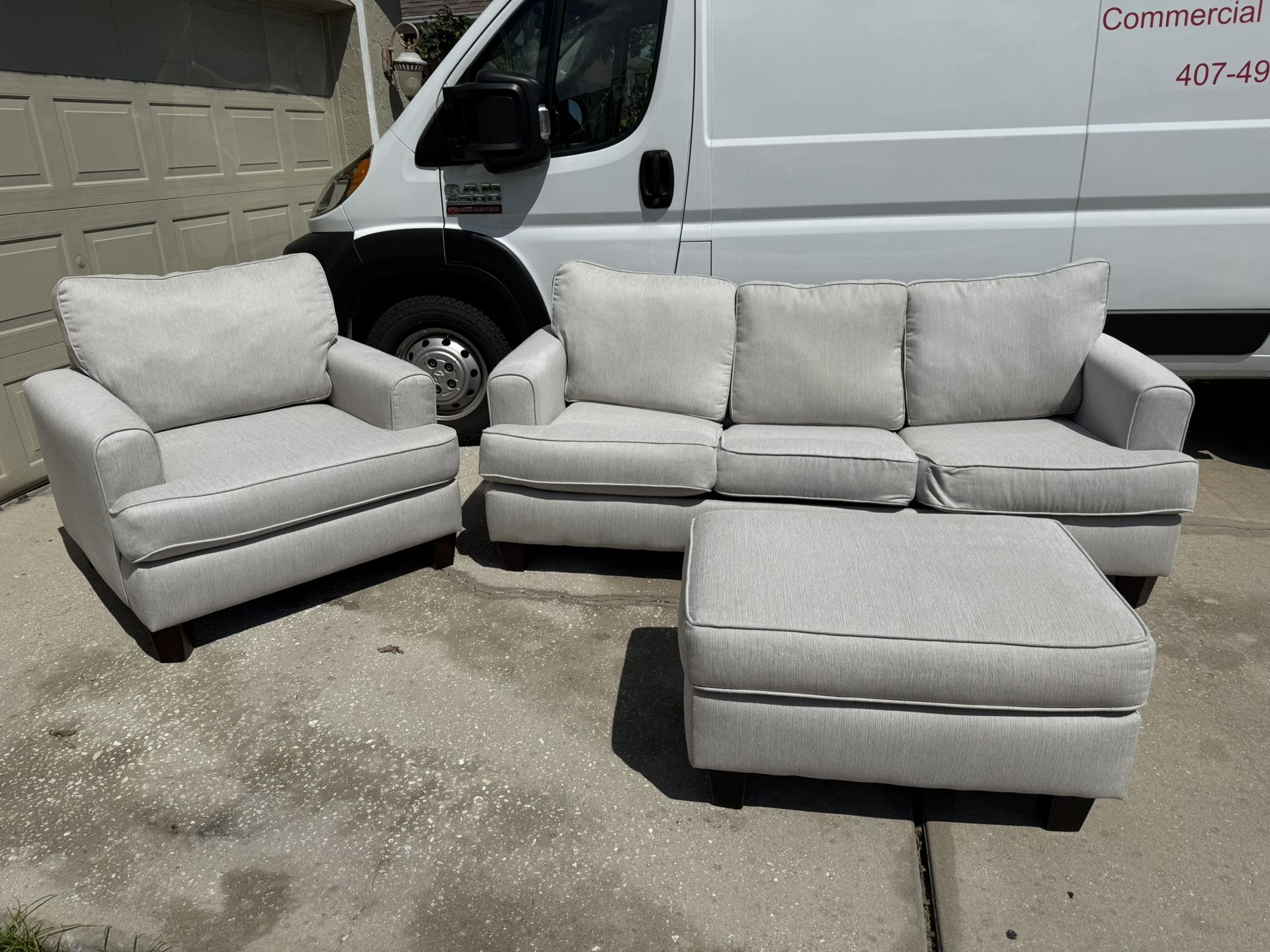 Grey Wool Couches