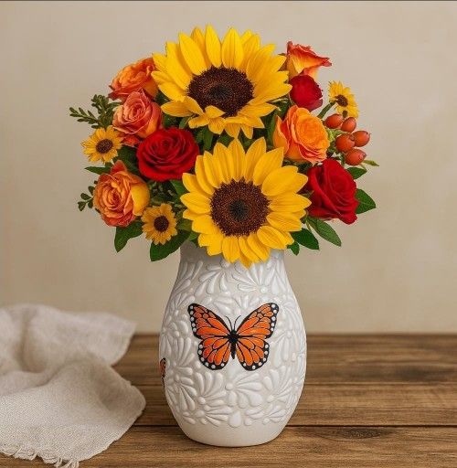 Talavera Flowers Vase 💐 Etsy Casamxartesanalstore