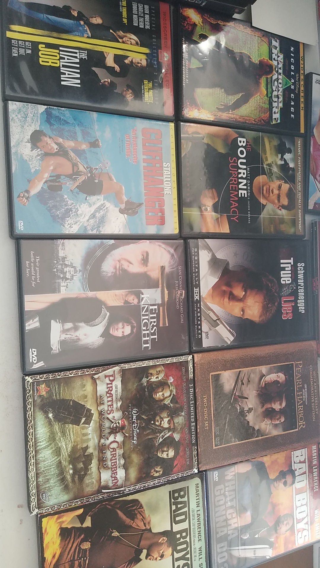 Lot of 10 Action Dvds