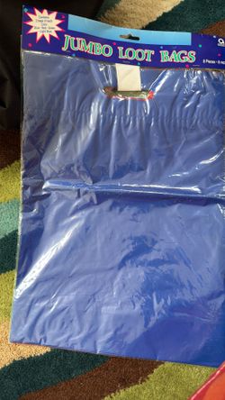 Jumbo loot bags 8 pcs new