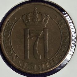 1947 Norway 2 Ore Coin