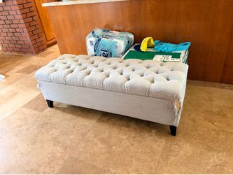 Upholstered ottoman