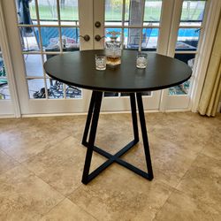 Bar Table with Metal Legs