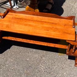Vintage Coffee Table / Console Table For Record Player etc